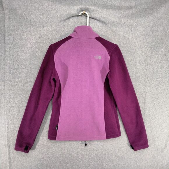 The North Face Full Zip Jacket Wmns S Fleece Pink Flash Dry Outdoor Lightweight - Picture 9 of 13